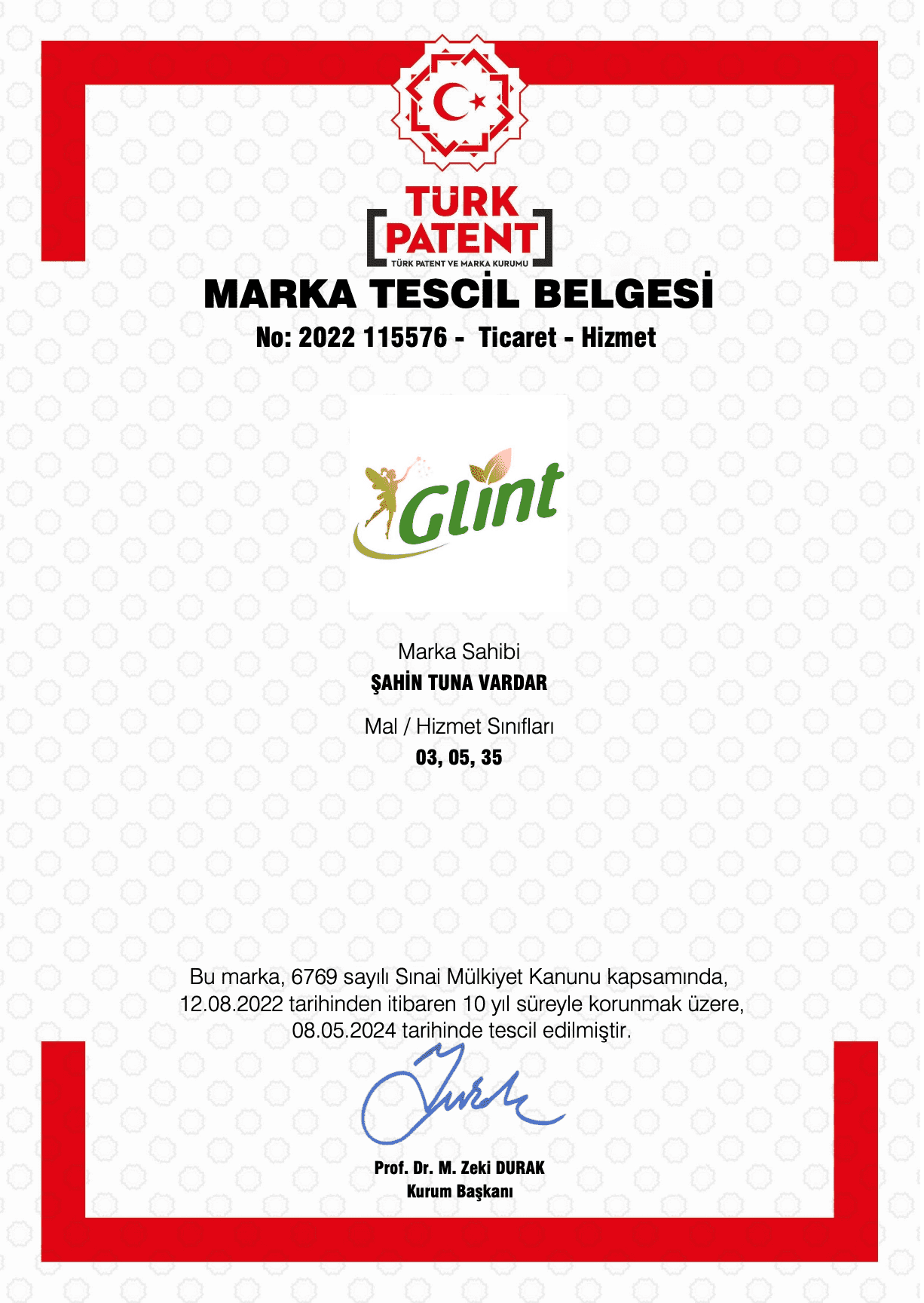 Registered Trademark — Glint